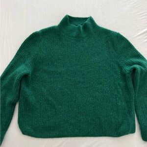 & Other Stories Green Women's Turtleneck Sweater Large